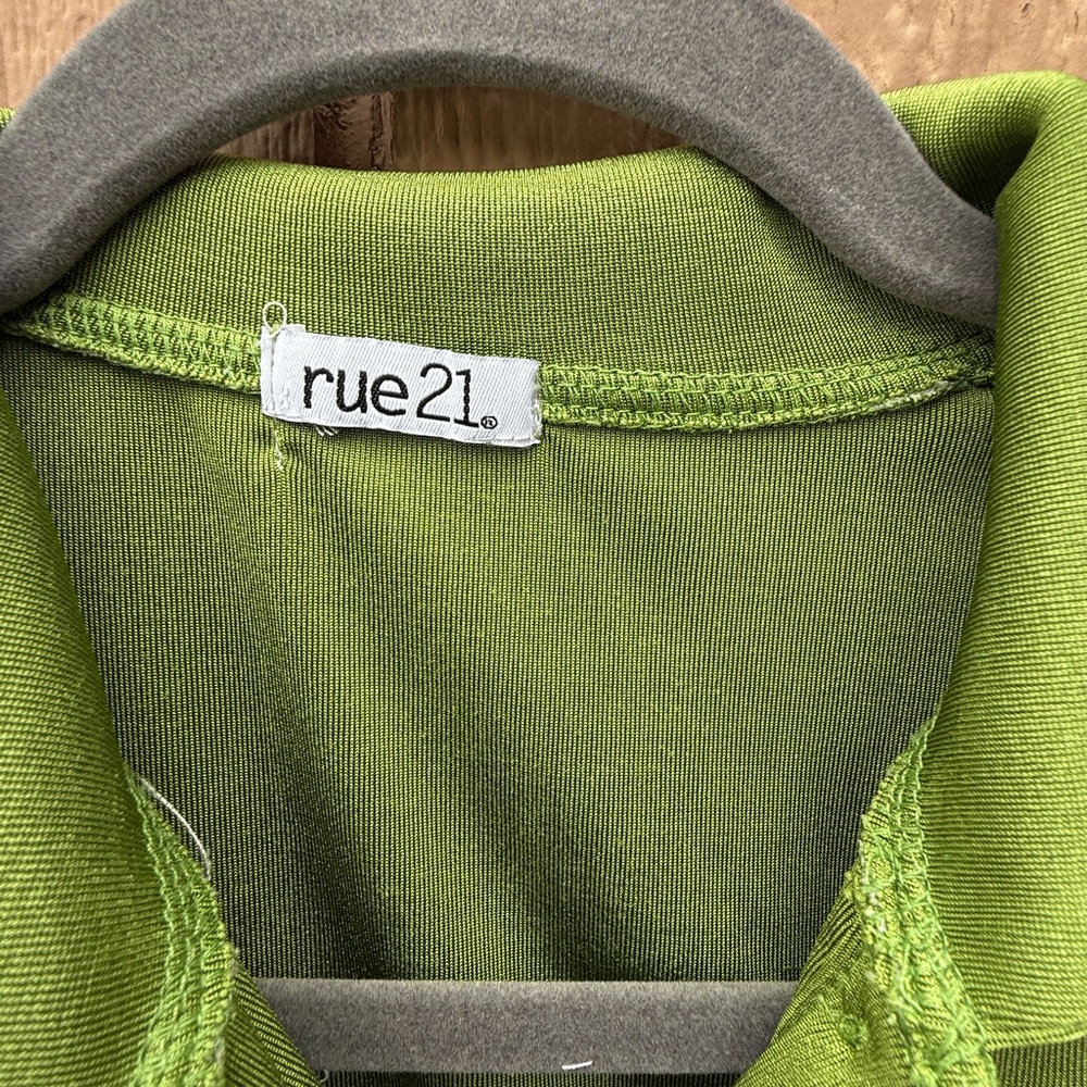Rue21 Green Ruched Mini Dress - Picture 6 of 13